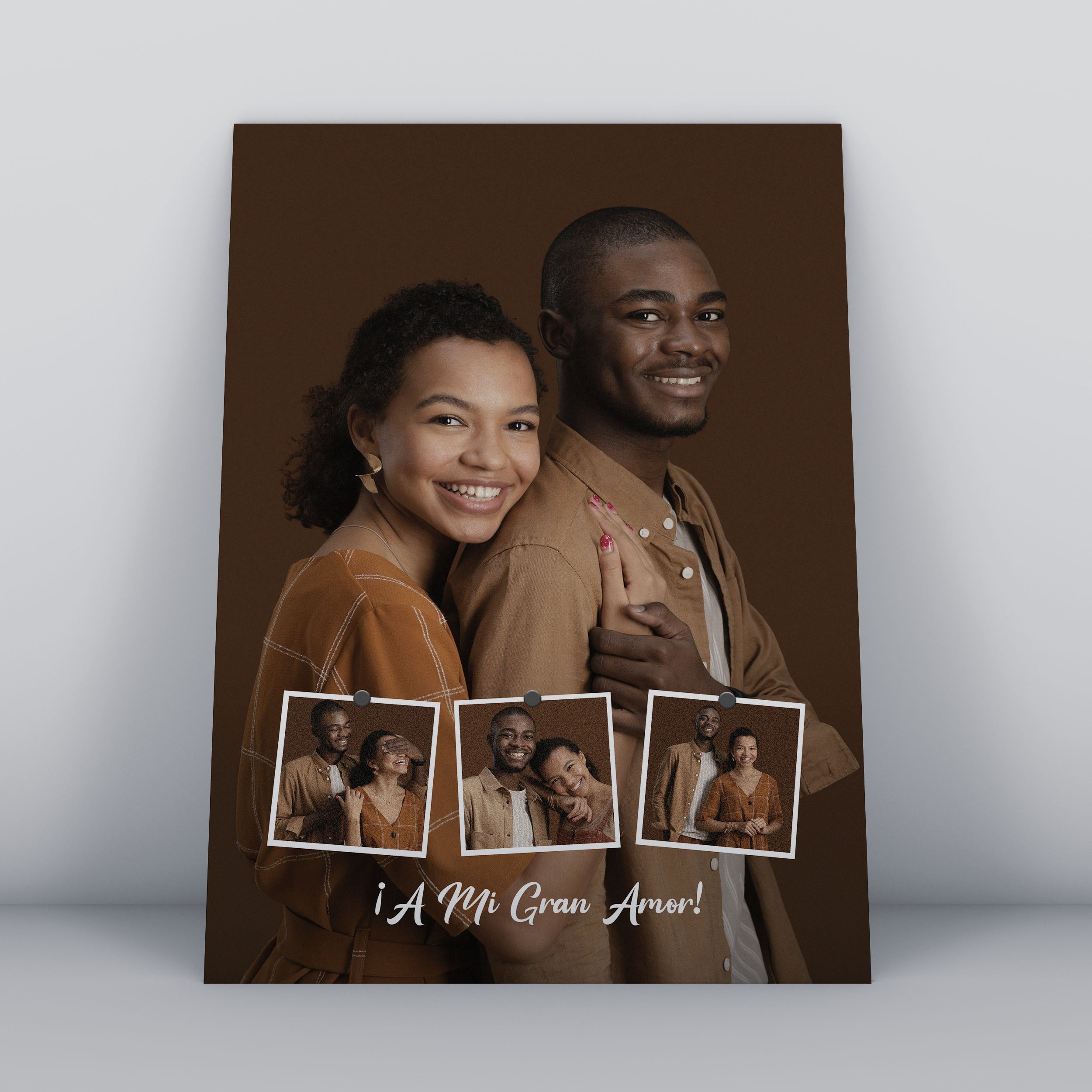 Cuadro Personalizado para Parejas | Collage de Fotos con Mensaje | MirArte